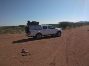 4x4 Rentals Namibia Nissan NP300 4x4 Double Cab With Rooftop Tent
