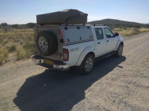 Namibia 4x4 Rentals Nissan NP300 4x4 Double Cab With Rooftop Tent